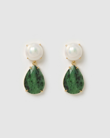 Miz Casa & Co Sydney Earrings Gold Pearl