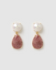 Miz Casa & Co Rey Earrings in Pink Thulite