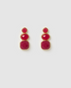 Miz Casa & Co Lux Stud Earrings Red Jasper