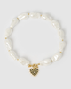 Miz Casa & Co Althea Chunky Necklace Gold Pearl