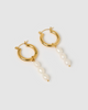 Miz Casa & Co Estelle Hoop Earrings Gold