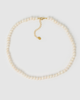 Miz Casa & Co Leona Necklace Gold Pearl