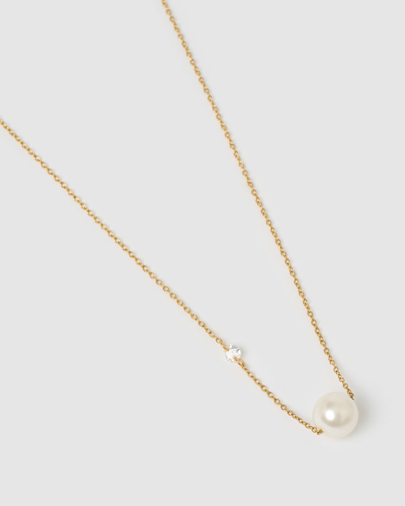 Miz Casa & Co Mae Freshwater Pearl Necklace Gold