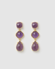 Miz Casa & Co Paloma Earrings Amethyst Gold