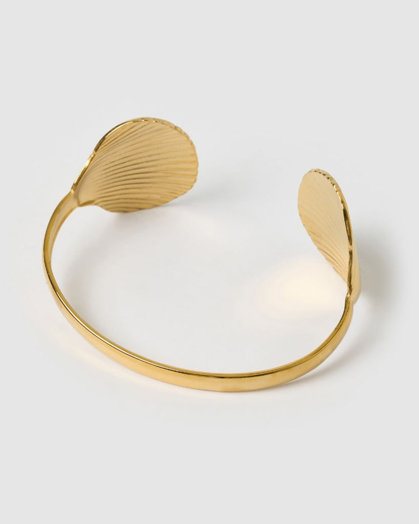 Miz Casa & Co Seashell Cuff Gold