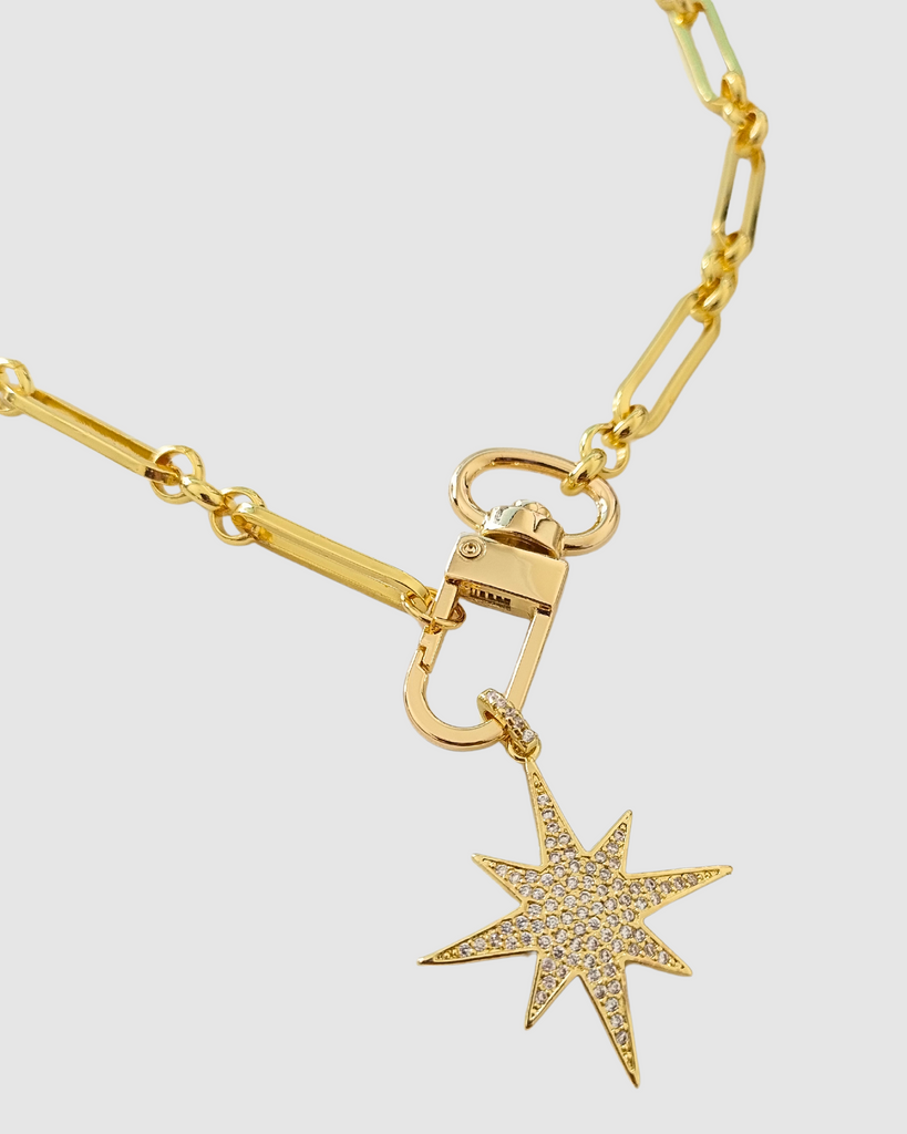 Miz Casa & Co Viola Star Charm Necklace Gold