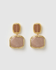 Miz Casa & Co Zola Earrings in Smokey Quartz Gold