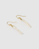 Miz Casa & Co Banu Drop Earrings Gold Freshwater Pearl