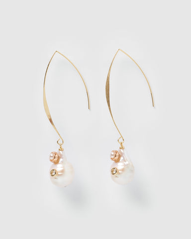 Miz Casa & Co Starfish Huggie Earrings