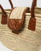 Miz Casa & Co Celima French Basket Bag Natural Brown