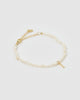 Miz Casa & Co Pearl Letter I Bracelet