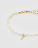 Miz Casa & Co Pearl Letter T Bracelet