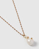 Miz Casa & Co Pearla Pendant Necklace Gold Pink