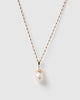 Miz Casa & Co Pearla Pendant Necklace Gold Pink