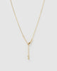 Miz Casa & Co Spade Crystal Necklace Clear Quartz