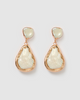 Miz Casa & Co Olivia Earring Rose Gold Pearl